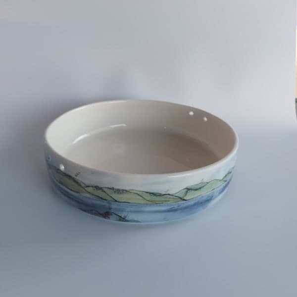 Seascape Bowl With Driftwood