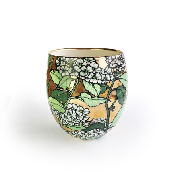 Golden Hydrangea Vessel